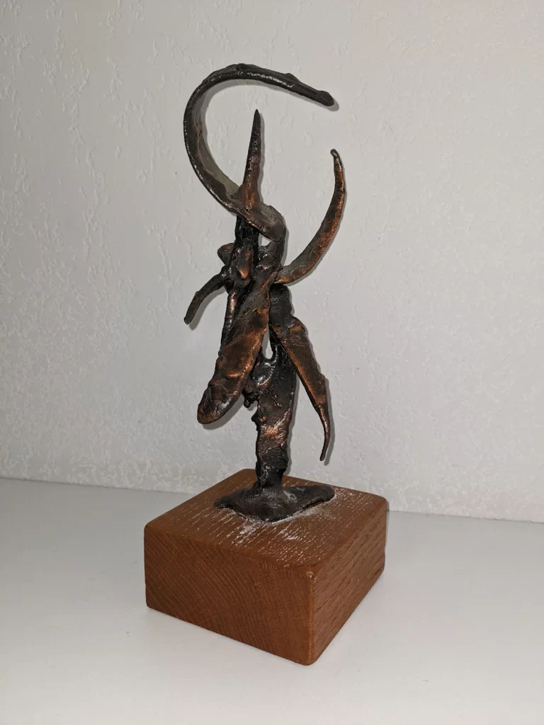 Brutalist bronze sculpture from an unknown maker but reminiscent of a your Cesar from France 